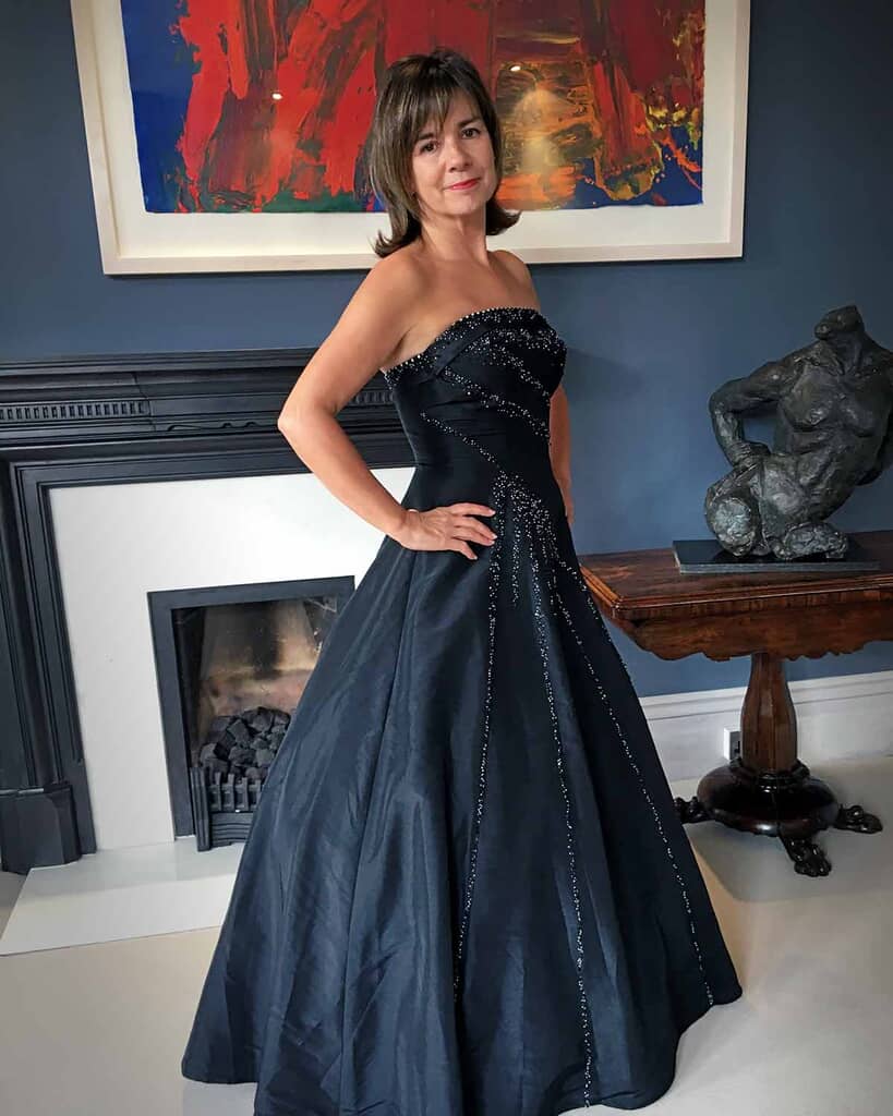 Taffeta Beaded Ballgown for Business Awards  Evening 